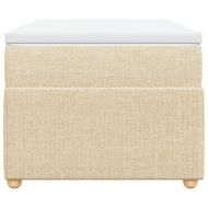 Боксспринг легло с матрак, кремава, 90x200 см, плат