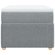 Боксспринг легло с матрак, светлосиво, 100x200 см, плат