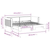 Канапе с изтеглящо легло тъмнозелено 90x200 см кадифе