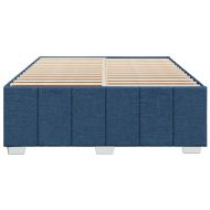 Рамка за легло без матрак, синя, 140x190 см, плат