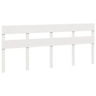 Рамка за легло без матрак, бял, 200x200 см, бор масив