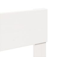 Рамка за легло без матрак, бял, 200x200 см, бор масив