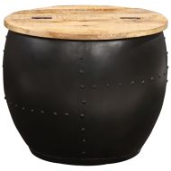 Маса за кафе, кръгла, 53x43 см, мангово дърво масив