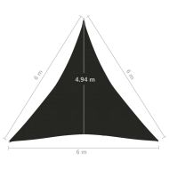 Платно-сенник, 160 г/м², черно, 6x6x6 м, HDPE