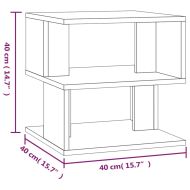 Странична маса, cив сонома, 40x40x40 см, инженерно дърво