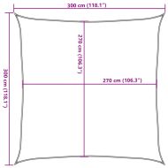 Платно-сенник, 160 г/м², кремаво, 3x3 м, HDPE