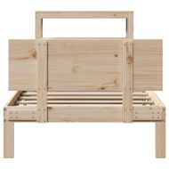 Рамка за легло с табла, 90x190 см, борово дърво масив