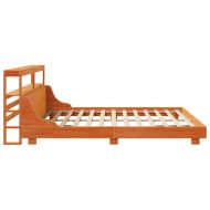 Рамка за легло без матрак, восъчнокафяв, 180x200 см, бор масив