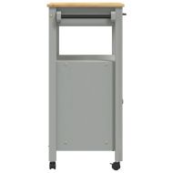 Кухненска количка "MONZA" 60x40x90 см борово дърво масив
