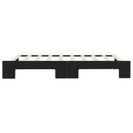 Канапе с изтеглящо разтегателно легло черно 90x190 см кадифе