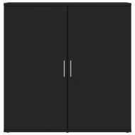 Сайдборди, 2 бр, черни, 79x38x80 см, инженерно дърво