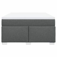 Боксспринг легло с матрак, тъмносиво, 140x190 см плат