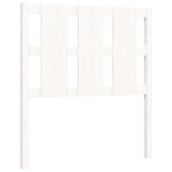 Рамка за легло с табла бяла Small Single дърво масив