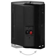 Стенни стерео високоговорители 2 бр черни вътрешни/външни 120 W