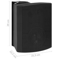 Стенни стерео високоговорители 2 бр черни вътрешни/външни 120 W