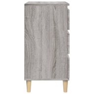 Нощно шкафче, сив сонома, 40x35x70 см, инженерно дърво