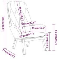 Релакс стол, черен, кадифе