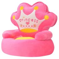 Плюшен детски стол Princess розов