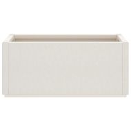 Градински сандък, бял, 80x36x35 см, PP