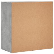 Сайдборд, бетонно сив, 79x38x80 см, инженерно дърво