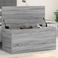 Кутия за съхранение, сив сонома, 100x42x46 см, инженерно дърво
