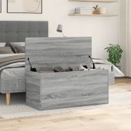Кутия за съхранение, сив сонома, 100x42x46 см, инженерно дърво