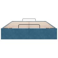 Османска рамка за легло без матрак, тъмносиня, 120x200см кадифе