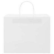 Хартиени торбички 50 бр с дръжки бели 32x22x28 см