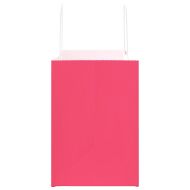 Хартиени торбички 250 бр с дръжки розови 32x17x25 см