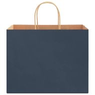 Хартиени торбички 250 бр с дръжки сини 32x22x24 см
