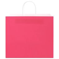 Хартиени торбички 250 бр с дръжки розови 32x22x28 см