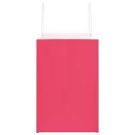 Хартиени торбички 250 бр с дръжки розови 54x15x49 см