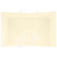 Хартиени торбички 250 бр с дръжки жълти 32x22x24 см