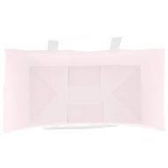 Хартиени торбички 250 бр с дръжки розови 21x11x28 см