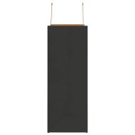 Хартиени торбички 250 бр с дръжки черни 32x17x44 см