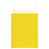 Хартиени торбички 250 бр с дръжки жълти 32x22x28 см