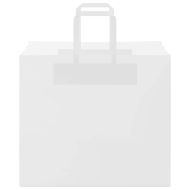 Хартиени торбички 250 бр с дръжки бели 32x22x28 см