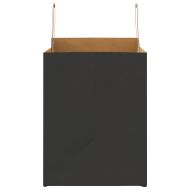 Хартиени торбички 250 бр с дръжки черни 32x22x28 см