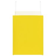 Хартиени торбички 50 бр с дръжки жълти 32x22x28 см