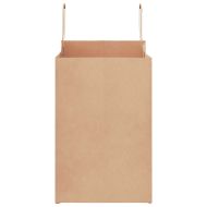 Хартиени торбички 250 бр с дръжки кафяви 26x17x25 см