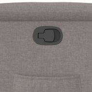 Изправящ реклайнер стол, таупе, текстил