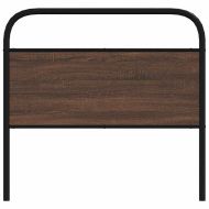 Горна табла, кафяв дъб, 100 см, стомана и инженерно дърво