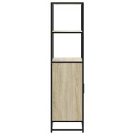 Висока дъска Сонома дъб 68x35x139 cm Обработено дърво и метал