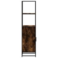 Висока дъска опушен дъб 35,5x35x139 cm Обработено дърво и метал