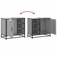 Шкаф за мивка в банята Grey Sonoma Инженерна дървесина