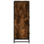 Шкаф за баня опушен дъб 35x37,5x100 cm Инженерна дървесина