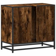 Шкаф за мивка в банята опушен дъб инженерна дървесина