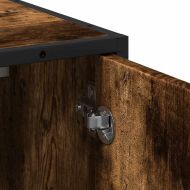 Шкаф за мивка в банята опушен дъб инженерна дървесина