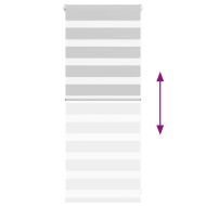 Зеброва щора 65x100 см Ширина на плата 60,9 см Полиестер