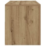 ТВ шкаф с LED осветление, 90x35x40 см, инженерно дърво